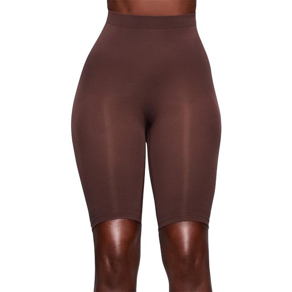 SKIMS Sculpting Shorts Above The Knee With Open Gusset NEW Oxide S/M - Picture 11 of 11